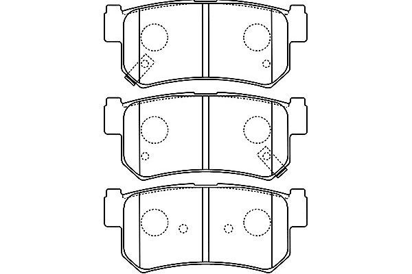 KAVO PARTS Комплект тормозных колодок, дисковый тормоз BP-7503